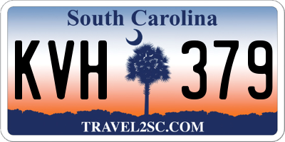 SC license plate KVH379