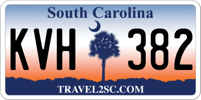 SC license plate KVH382