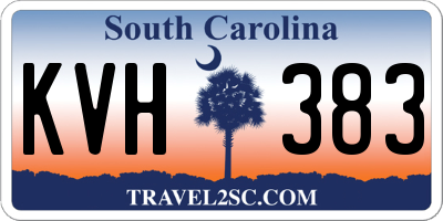 SC license plate KVH383