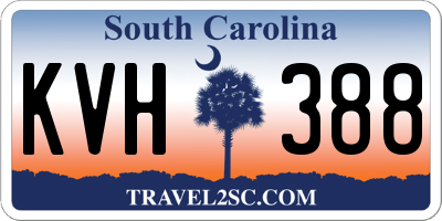 SC license plate KVH388