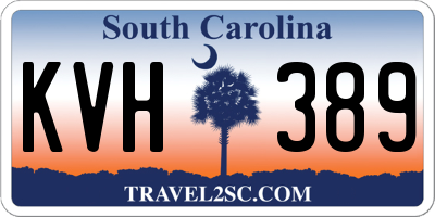 SC license plate KVH389