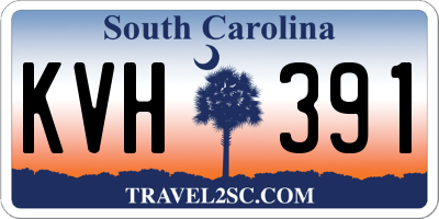 SC license plate KVH391