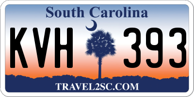 SC license plate KVH393