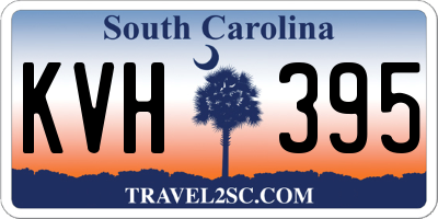 SC license plate KVH395