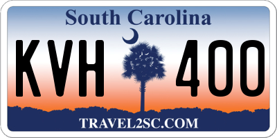 SC license plate KVH400