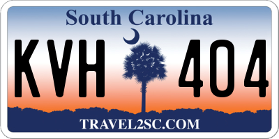 SC license plate KVH404