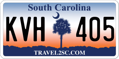 SC license plate KVH405