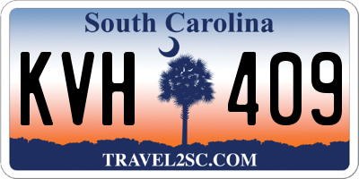 SC license plate KVH409