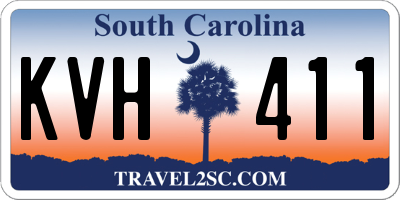 SC license plate KVH411