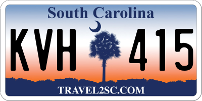 SC license plate KVH415