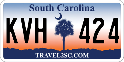 SC license plate KVH424