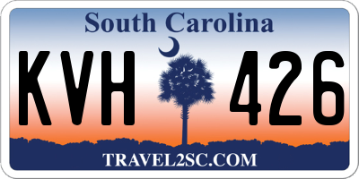 SC license plate KVH426