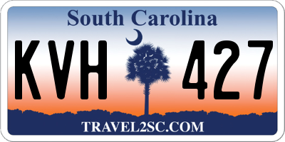 SC license plate KVH427