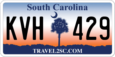 SC license plate KVH429