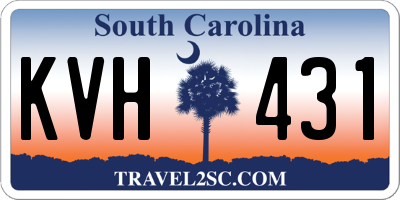 SC license plate KVH431