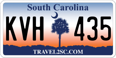 SC license plate KVH435