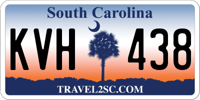 SC license plate KVH438