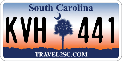 SC license plate KVH441