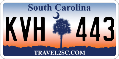 SC license plate KVH443