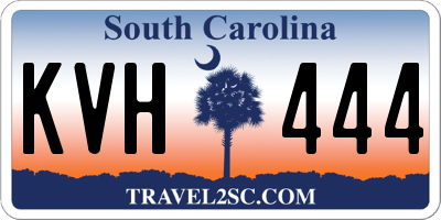 SC license plate KVH444