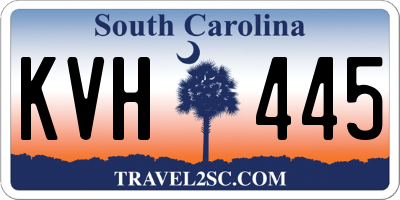 SC license plate KVH445