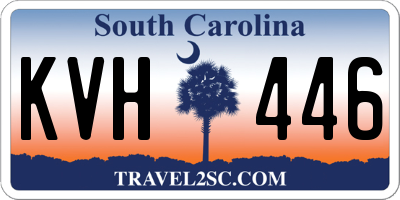 SC license plate KVH446