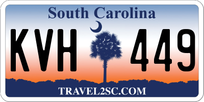 SC license plate KVH449
