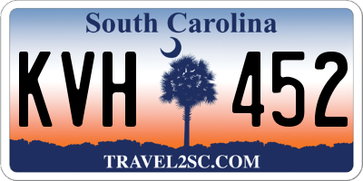 SC license plate KVH452