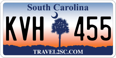 SC license plate KVH455