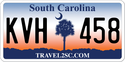 SC license plate KVH458