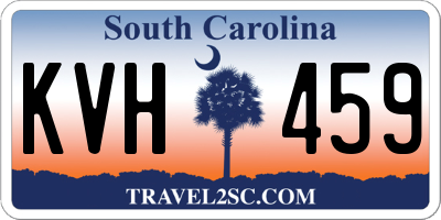 SC license plate KVH459