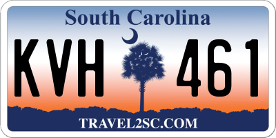 SC license plate KVH461