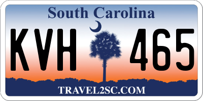 SC license plate KVH465