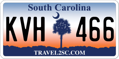 SC license plate KVH466
