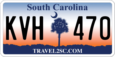 SC license plate KVH470