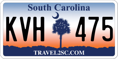 SC license plate KVH475