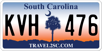 SC license plate KVH476