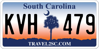 SC license plate KVH479