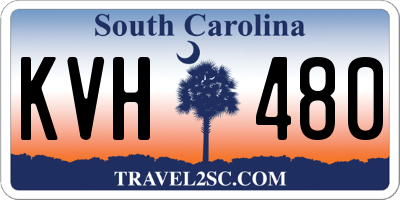SC license plate KVH480