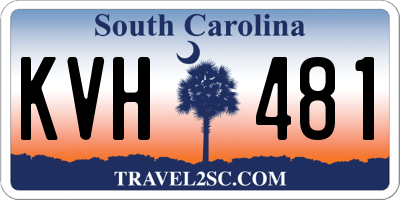 SC license plate KVH481