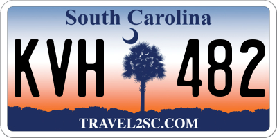SC license plate KVH482