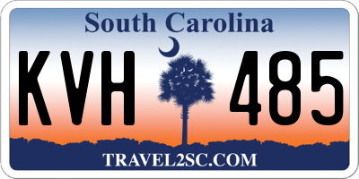 SC license plate KVH485