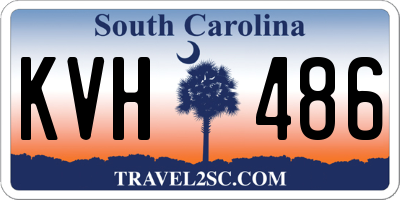 SC license plate KVH486