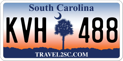 SC license plate KVH488