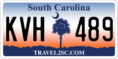 SC license plate KVH489