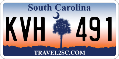 SC license plate KVH491