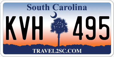 SC license plate KVH495