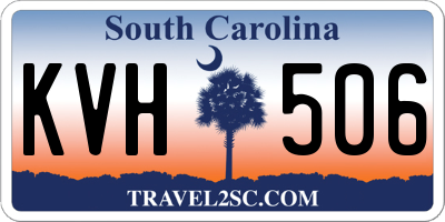 SC license plate KVH506