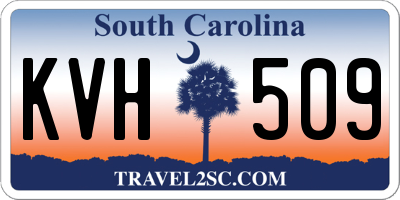 SC license plate KVH509