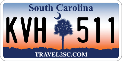 SC license plate KVH511